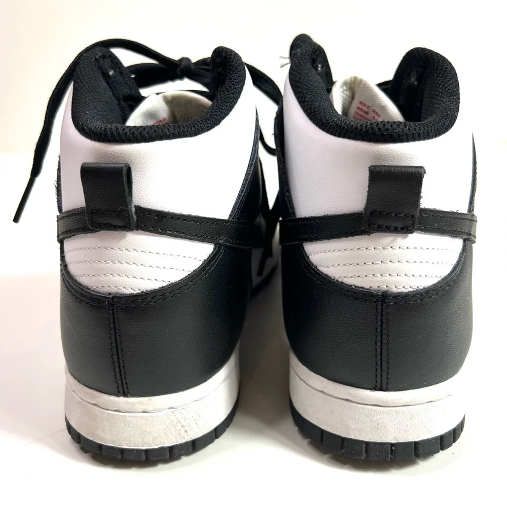 Nike Dunk High Sneakers White Black Size 8.5 - Picture 9 of 15